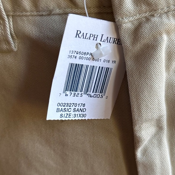 Polo by Ralph Lauren Men’s Preston Pant Chinos in Sand/Khaki NWT - Picture 4 of 5